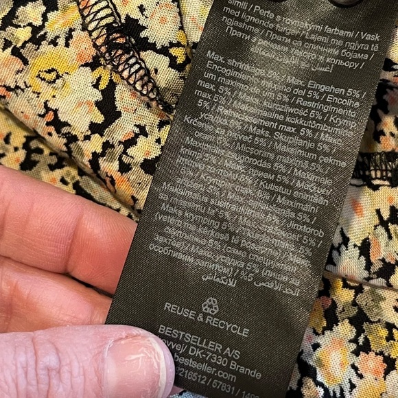 Floral Sleeveless Dress - PIECES size S - Picture 3 of 9